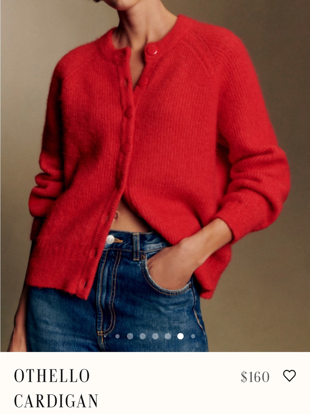Sezane Othello Red Women’s Cardigan Sweater